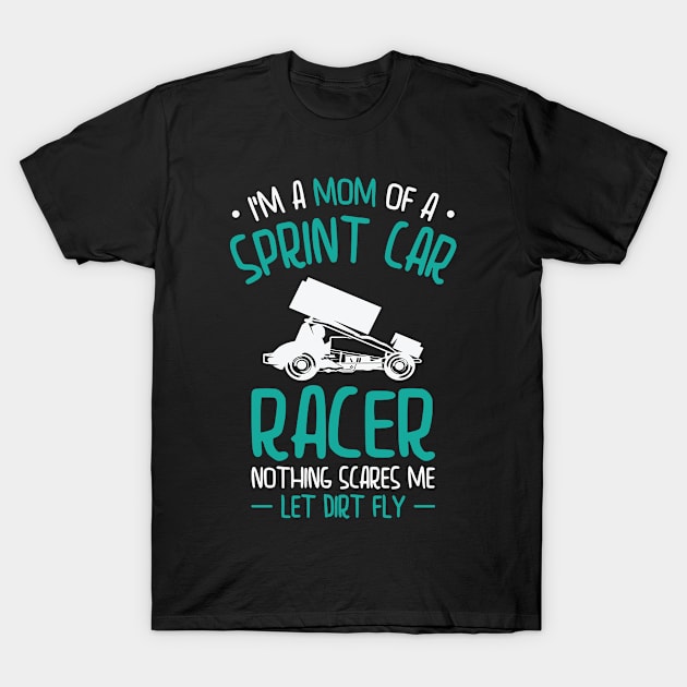 Sprint Car Dirt Track Racing T-Shirt by Tom´s TeeStore